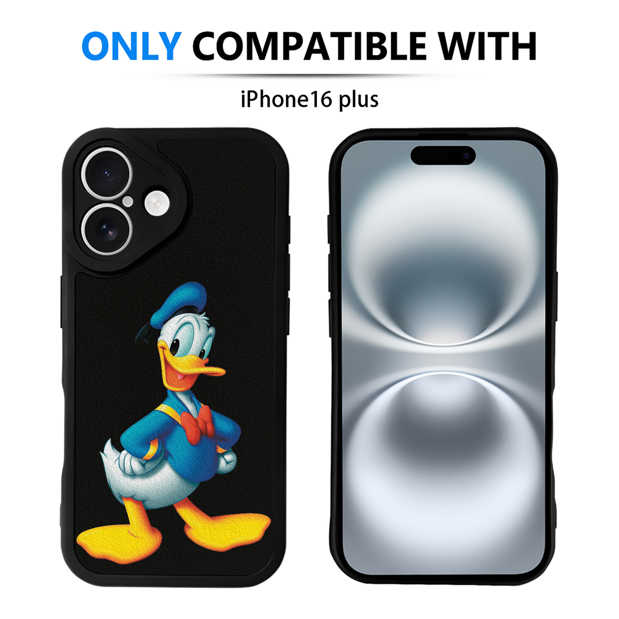 （画像用） ミッキーマウス Mickey Mouse 【iPhone 16シリーズ対応】シリコンスマホケース（レザー調） 材質：シリコン